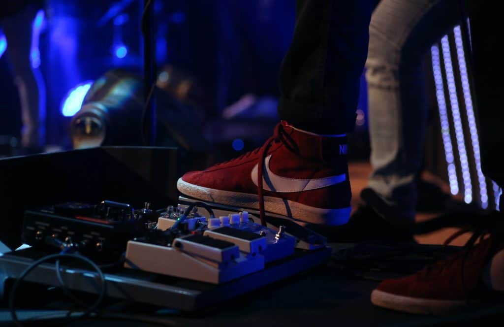 A DJ utilizing Pedal effects