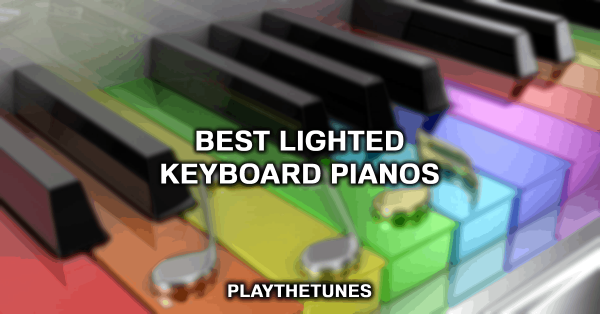 Piano with deals lighted keys