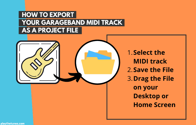 How to Export a Garageband MIDI track as a Project File