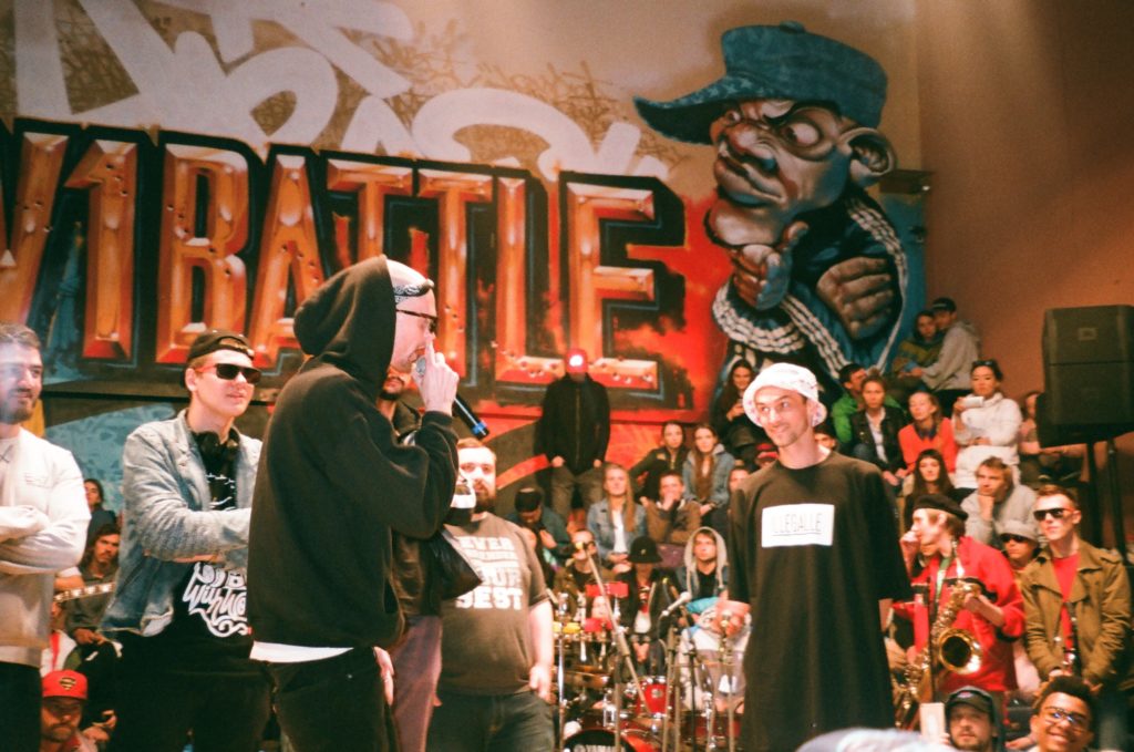 A rap battle event