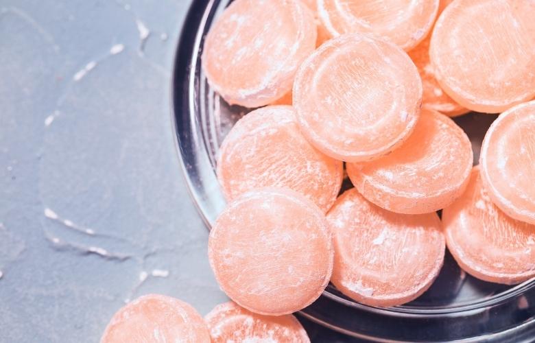 Grapefruit throat lozenges