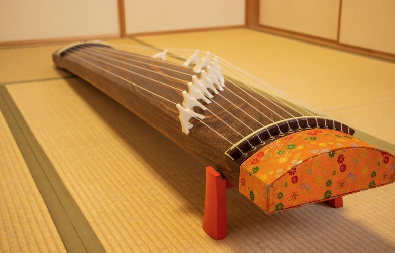 Koto, traditional Japanese harp