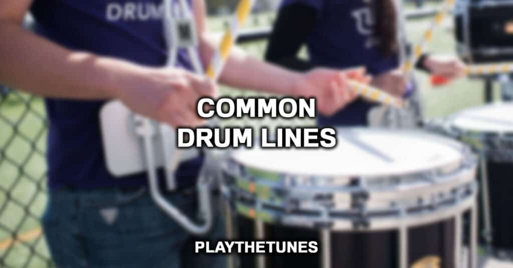 Common Drum Lines