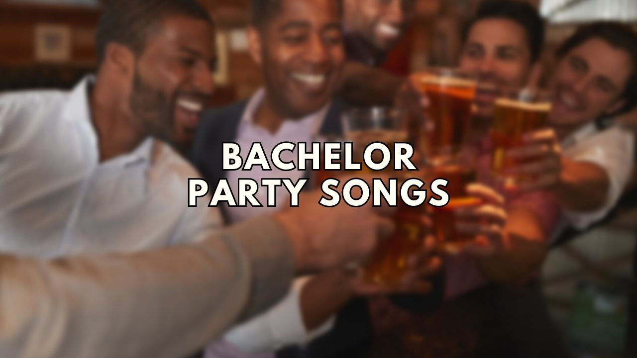 Bachelor party songs featured image from Play the Tunes.