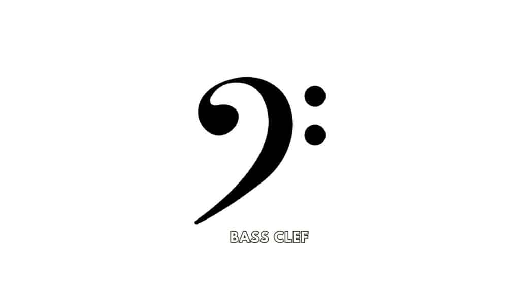 Photo showing the bass clef symbol